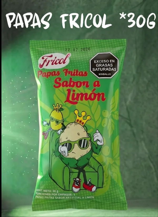 Papas limón, Bolsa de 30 g
