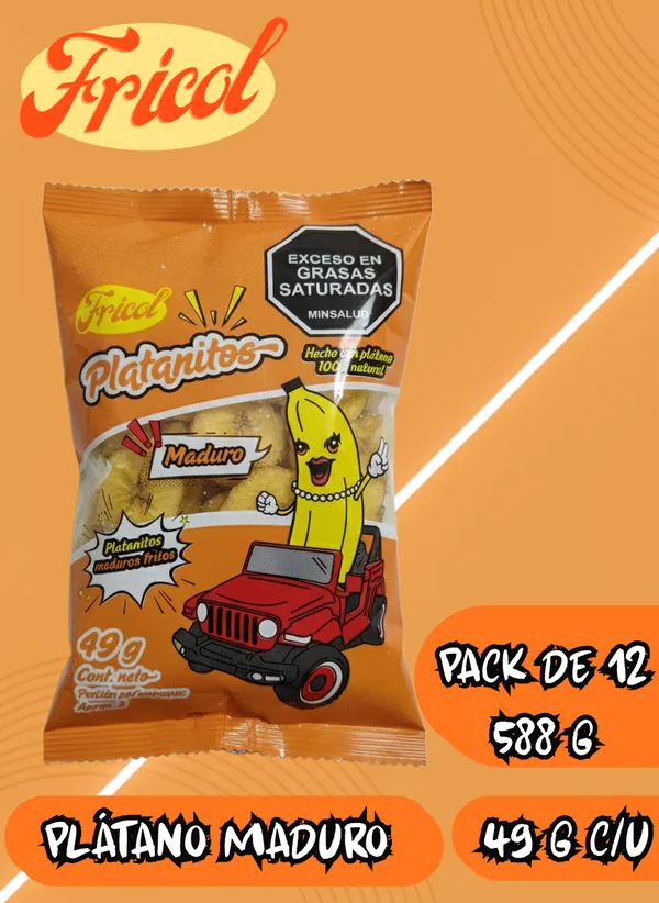 Plátano maduro, Bolsa de 49 g