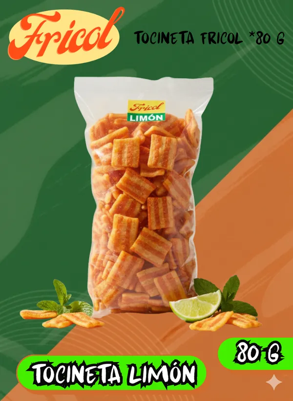 Tocineta limón, Bolsa de 80 g